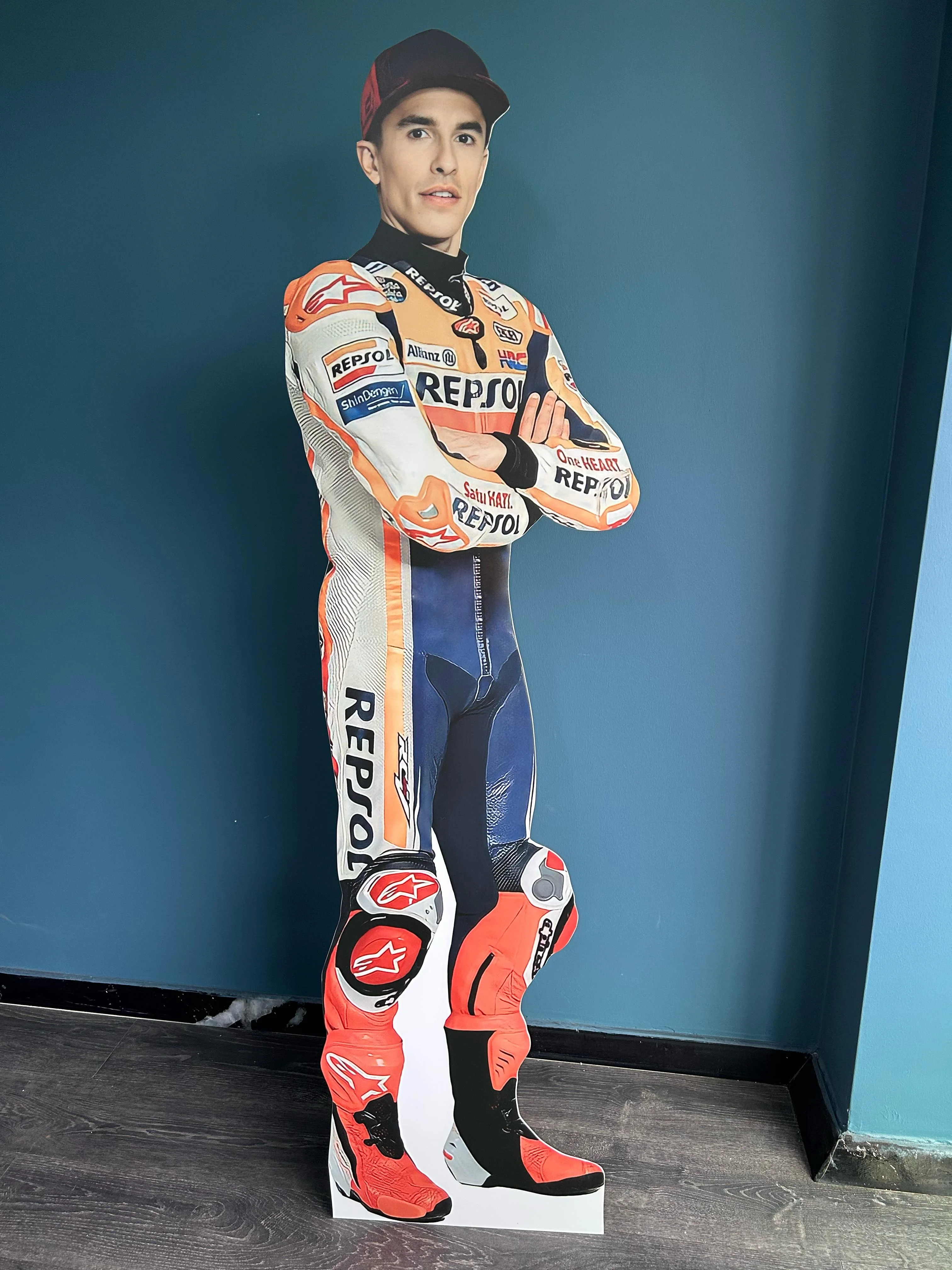 Marc Marquez Cardboard Cutout Model Motorcycle Racer Standee Cardboard Real Size Model